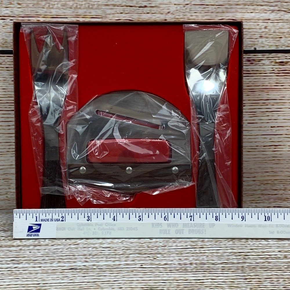 Burnco‎ Salad Maker Cutter Server Utensil Set in Box Kitchenware Unused Vintage - Picture 4 of 5